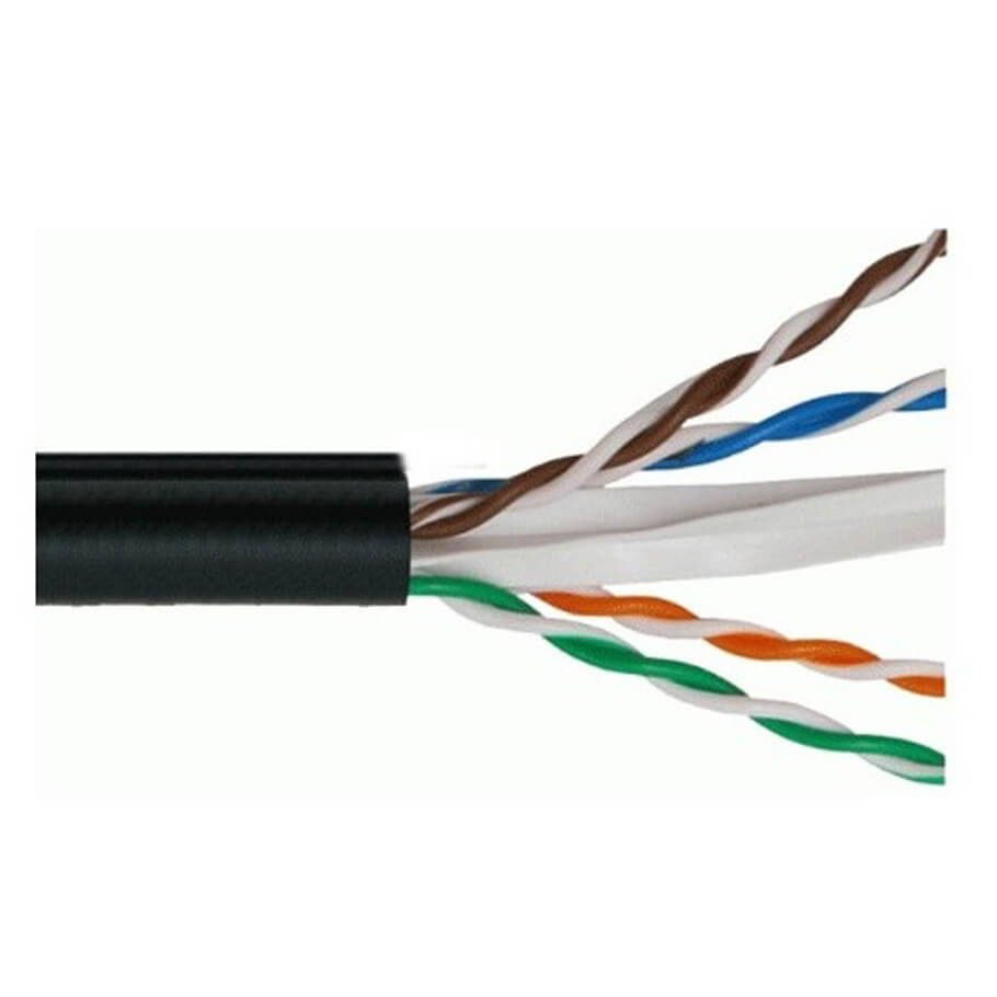 Cáp mạng VCOM CAT5E UTP SS vỏ PE - cuộn 305m (L525002)